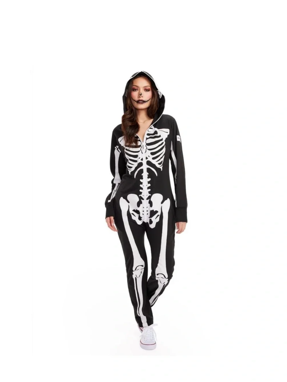 2 sets Mommy & Me Matching Skeleton Halloween Costume Set Baby Romper + Hat